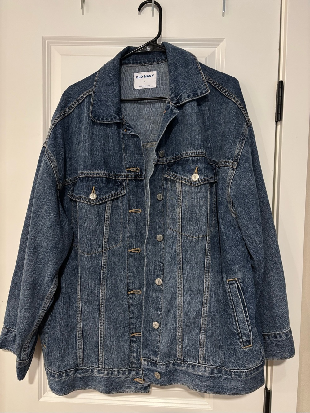 Old Navy Dark Blue Denim Trucker Jacket